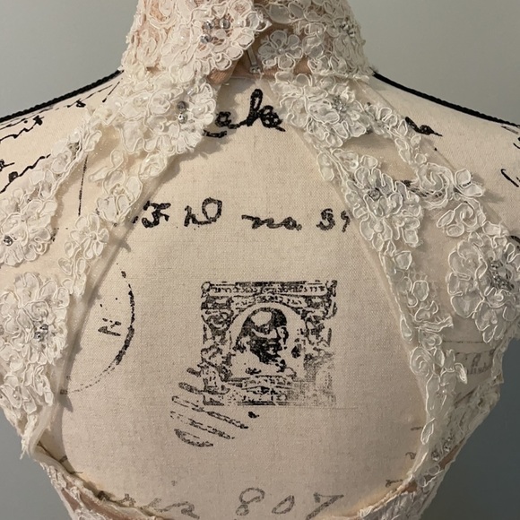 Sherri Hill Lace Appliqué Mini Cocktail Prom Pageant Bridal Wedding Party Dress - Picture 14 of 16